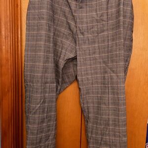 Lord & Taylor Women's Classic Gray Checkered Pants